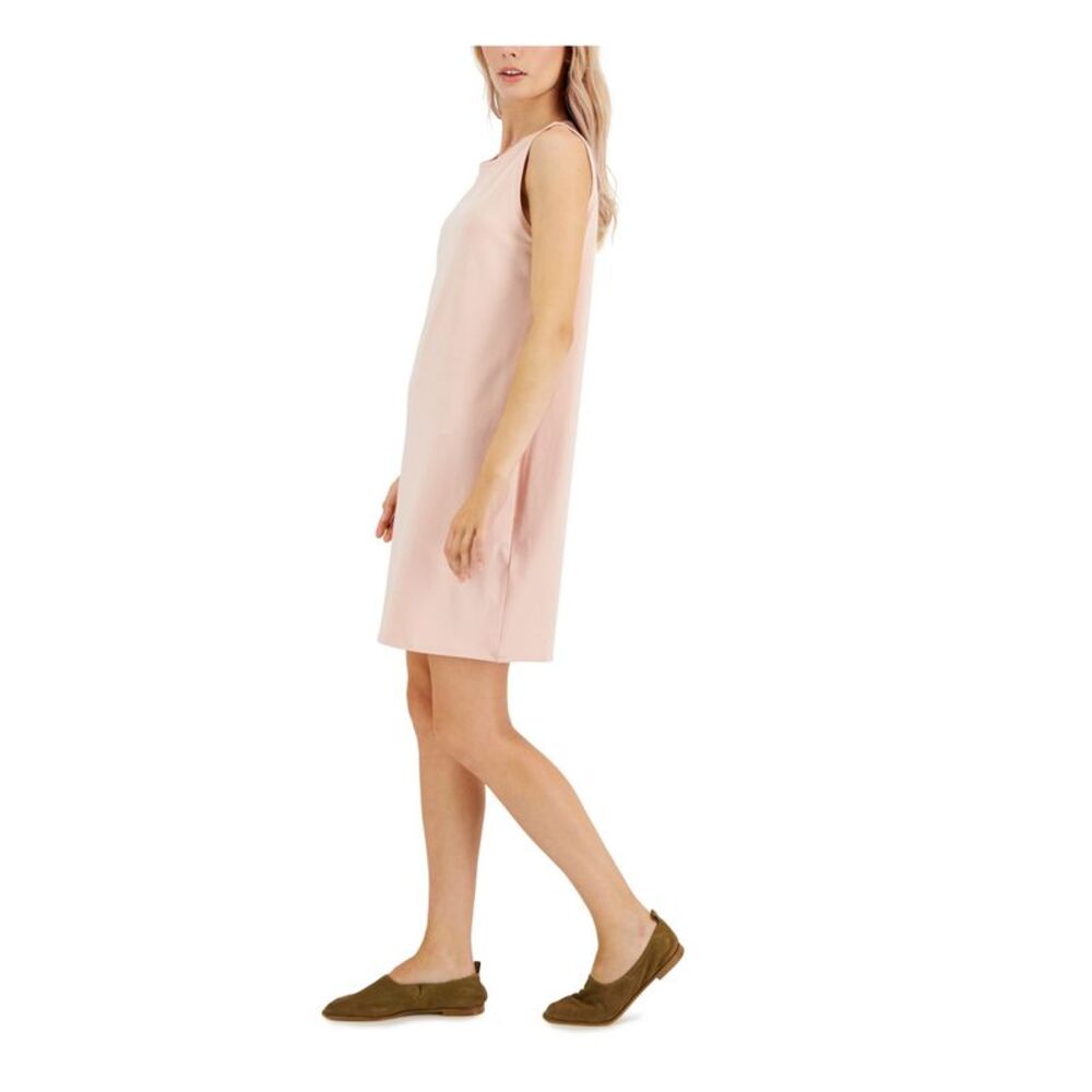 EILEEN FISHER Womens Pink Unlined Pullover Sleeveless Shift Dress Petites PL - Picture 3 of 4